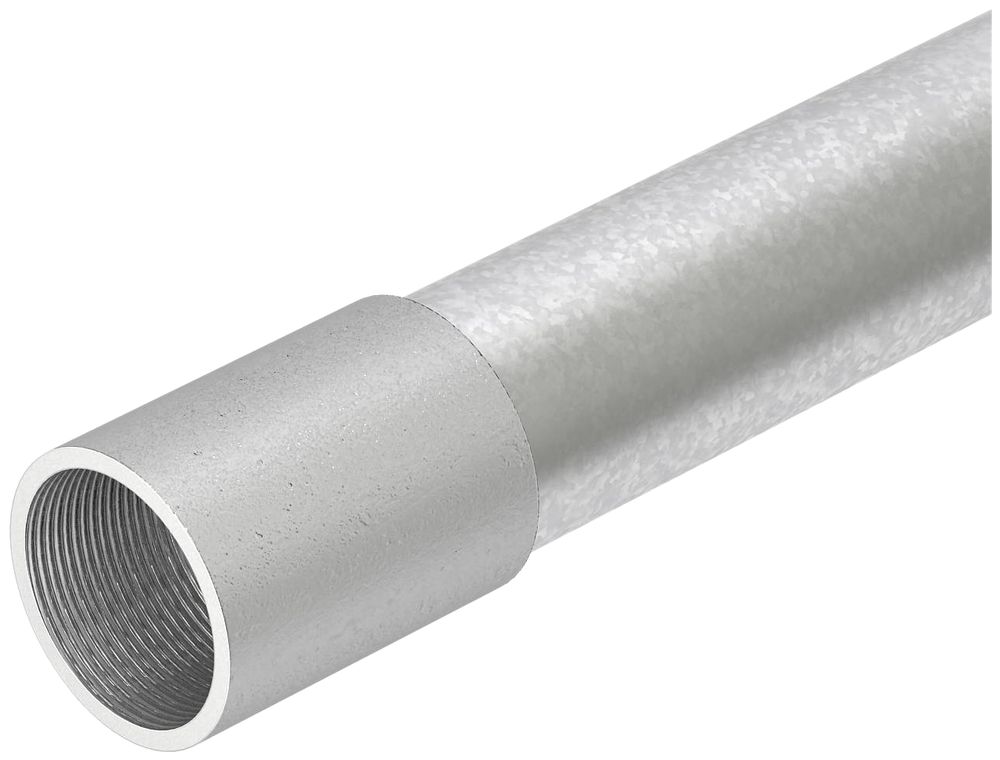 Tube acier Bettermann M40 avec filetage zingué au feu