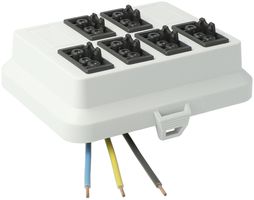 Parte frontale AGRO, in: 3P H07V-U, out: 6×3P ne L1, Wieland