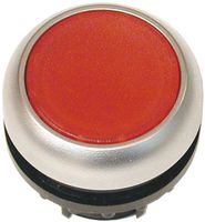 Leucht-Drucktaste ETN RMQ flach rot, tastend, Ring verchromt