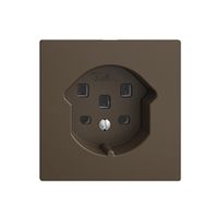 Steckdose EDIZIOdue T25 16A coffee, mit Steckklemmen