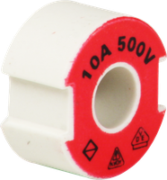 Vis de contact DII E27 500V en céramique 10A selon DIN 49516 rouge