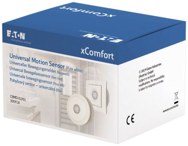 Détecteur de mouvement xComfort "Universal", 230V/à piles, blanc pur