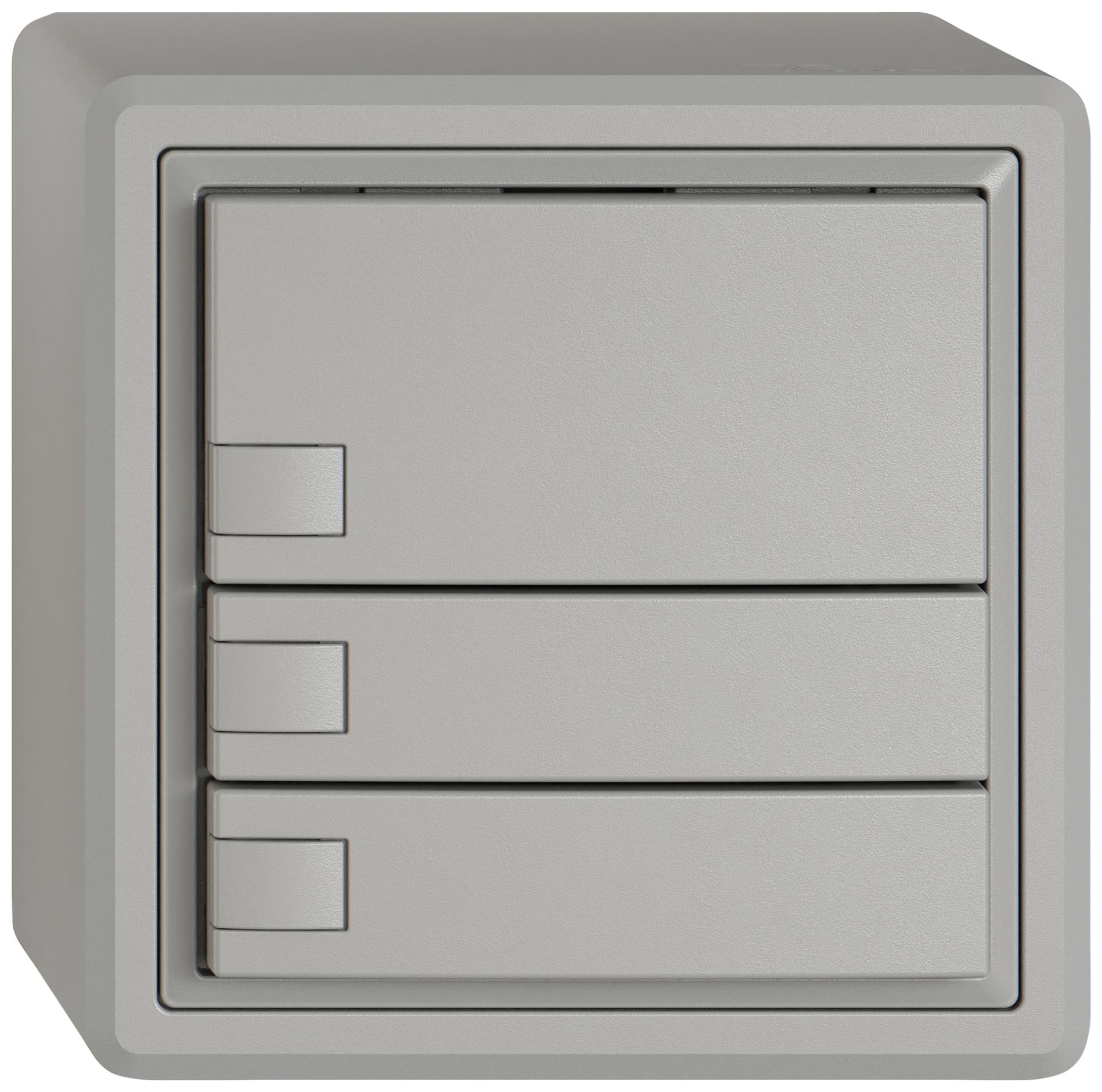 AP-Universaltaster EDIZIO.liv UNI SNAPFIX® 5…48V o.LED 3× 1-Tbed.hgu