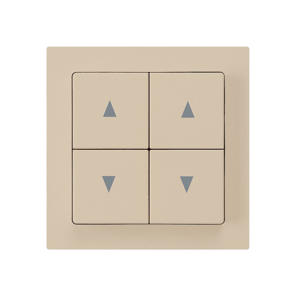 Interruttore per tappar.INC kallysto A beige con 4 tasti