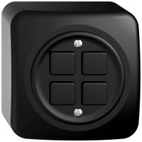 AP-KNX-Taster RGB STANDARDdue SNAPFIX® 4×Taste m.Temperaturfühler sz