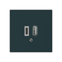 USB-Ladesteckdose kallysto 18W PD 1×Typ A 1×Typ C schwarz