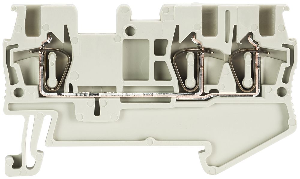 Borne de passage joignable WKF 0.08…1.5mm² 17.5A 500V 3×ress.1 ét.rail 35mm gr