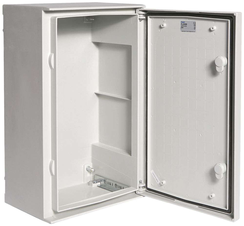 Coffret AP Hager Orion.Plus polyester 300×500×200mm IP65 SKII gris clair