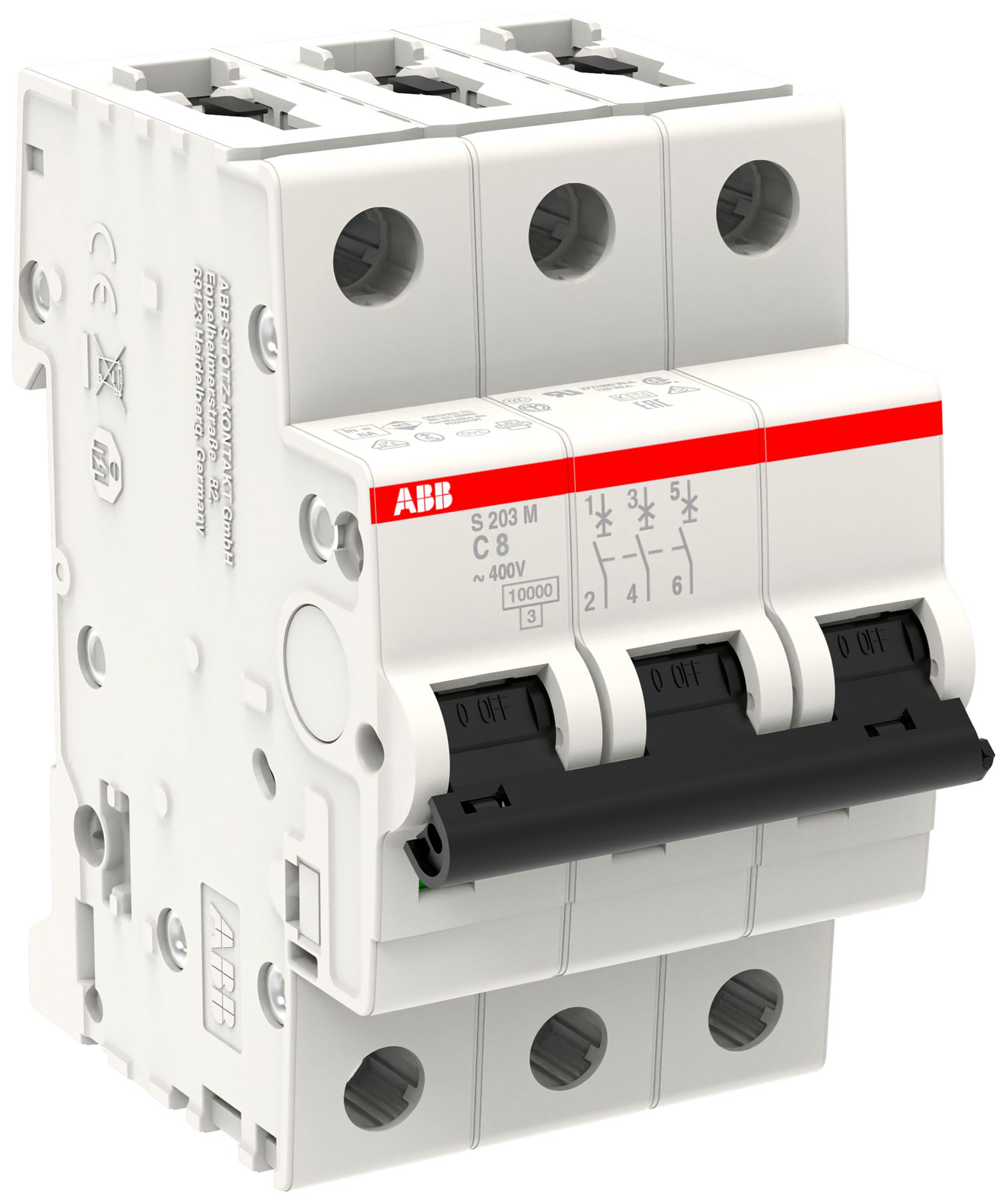 Disjoncteur ABB S203M-C8 8A C 10kA