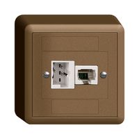 Presa AP xDSL RJ45/TT83 coffee ITplus EDIZIOdue con filtro