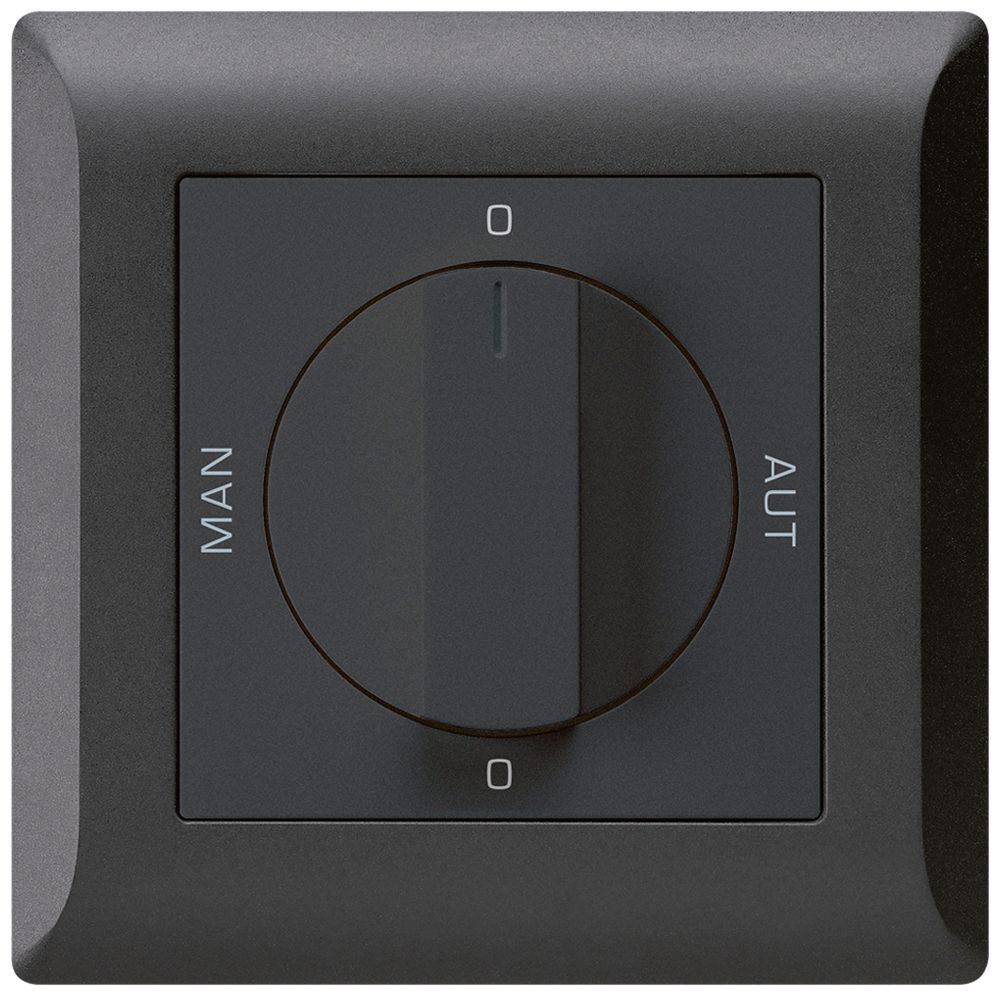 UP-Drehschalter 0-Hand-0-Aut. kallysto.line 2/1L schwarz mit Drehgriff