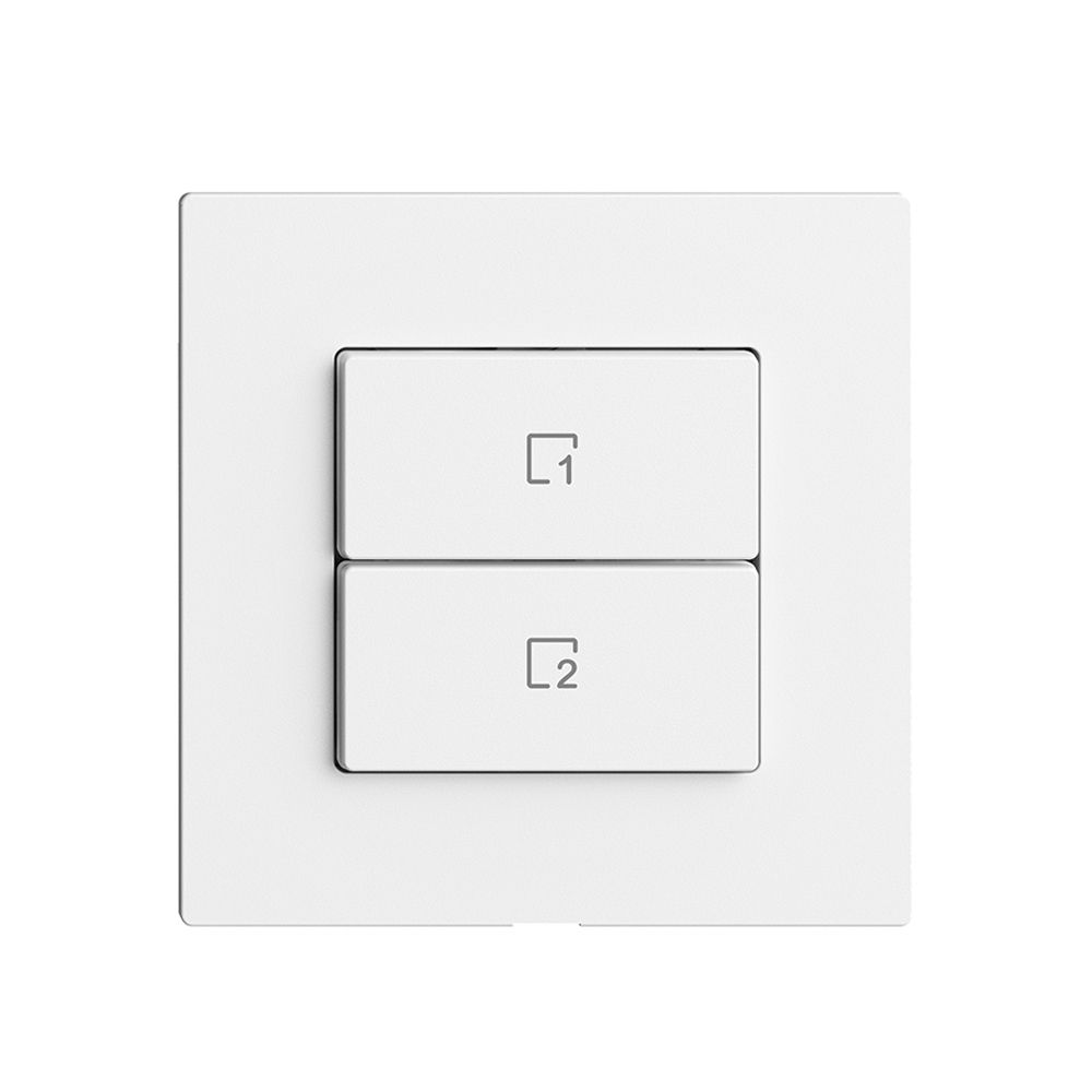 Poussoir scène 2 scènes vertical/2T Edue Wiser blanc