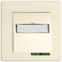 UP-FTTH-Dose EDIZIO.liv SNAPFIX® LC APC Diamond F-3000 1 mittelstück cr