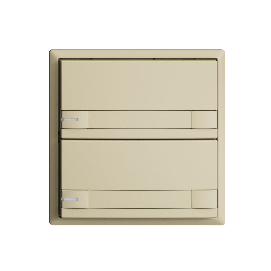 Poussoir KNX RGB EDUE, 250mW, a.LED RGB, papier, 2×poussoir, C.2×T., van