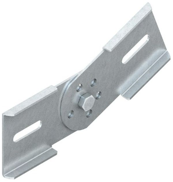 Raccord articulé Niedax p.échelle de câbles vertical, hauteur 60mm ac zingué feu