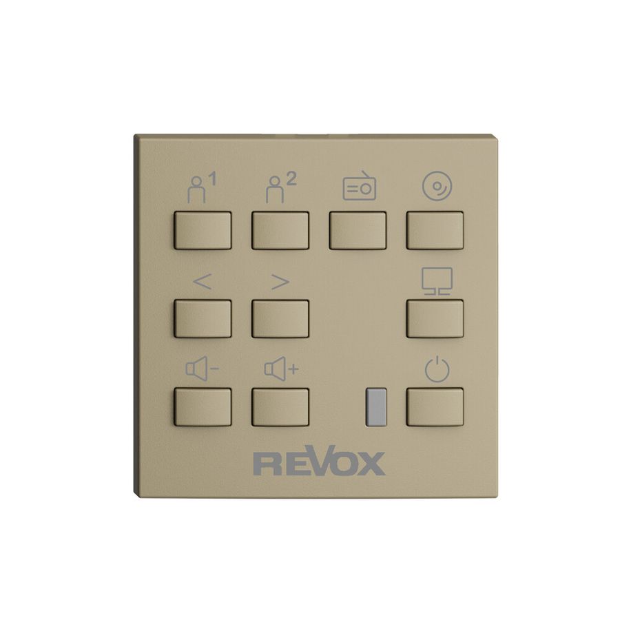 Kit montaggio EDIZIOdue F per Voxnet con 10 tasto & finestra IR, sand