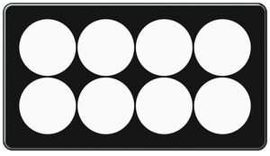 Intestazione INC origin 2×4 orizzontale 272×152mm nero