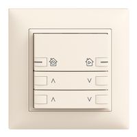 UP-Frontset EDIZIOdue zeptrionAIR Motor 2K mit Bez. mit LED crema