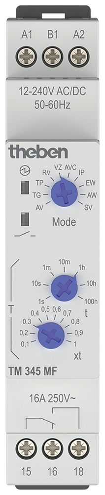 EB-Multifunktionsrelais Theben TM345 MF 16A