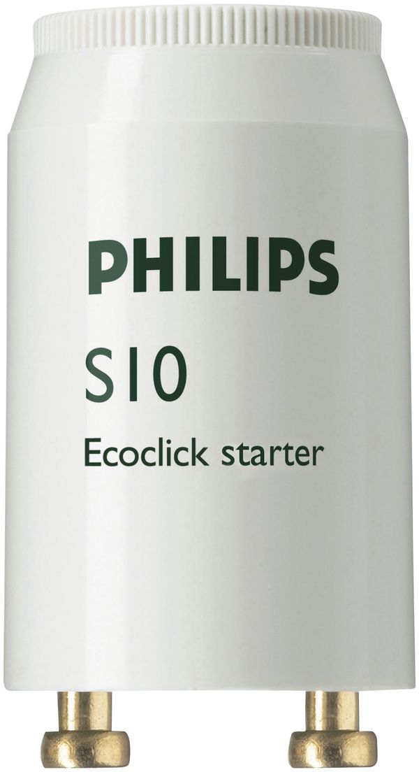 Starter à effluve Philips Ecoclick S10 4…65W SIN 220…240V EUR/20X25CT blanc