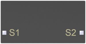 Taste SIDUS 2/4f zu Tastsensor mit Aufdruck S1/S2, anthrazit