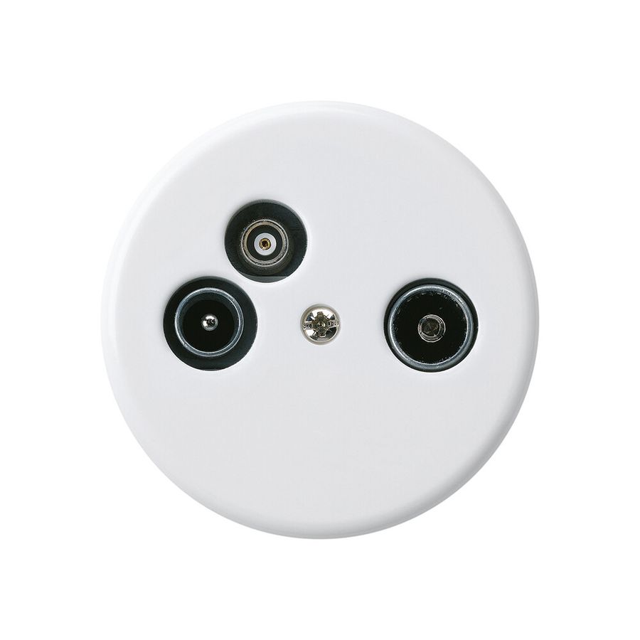 Antennendose TV-R-Daten basico A 2GHz 19db weiss
