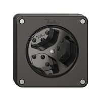 NUPU-Steckdose NEVO, 3×T13, schwarz