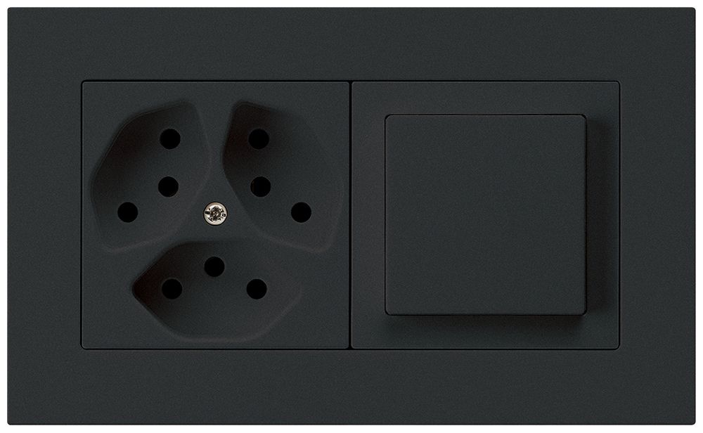 Combinaison ENC kallysto.pro grd.I-I horizontale 3×type 13+interr.S3 noir