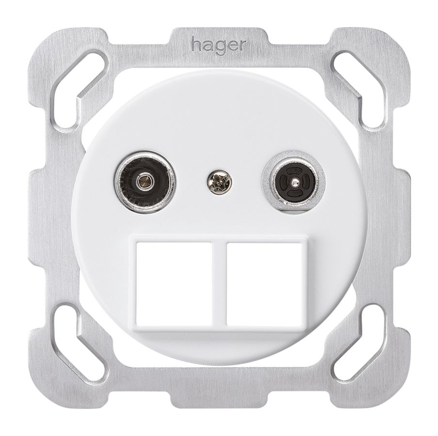 UP-Multimediadose basico TV-R Bauart B 11dB 2GHz weiss