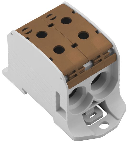 Verteilerblock WM WPD 231 1P 232A 2×Eing 2×Ausg 10…95mm² 10…95mm²