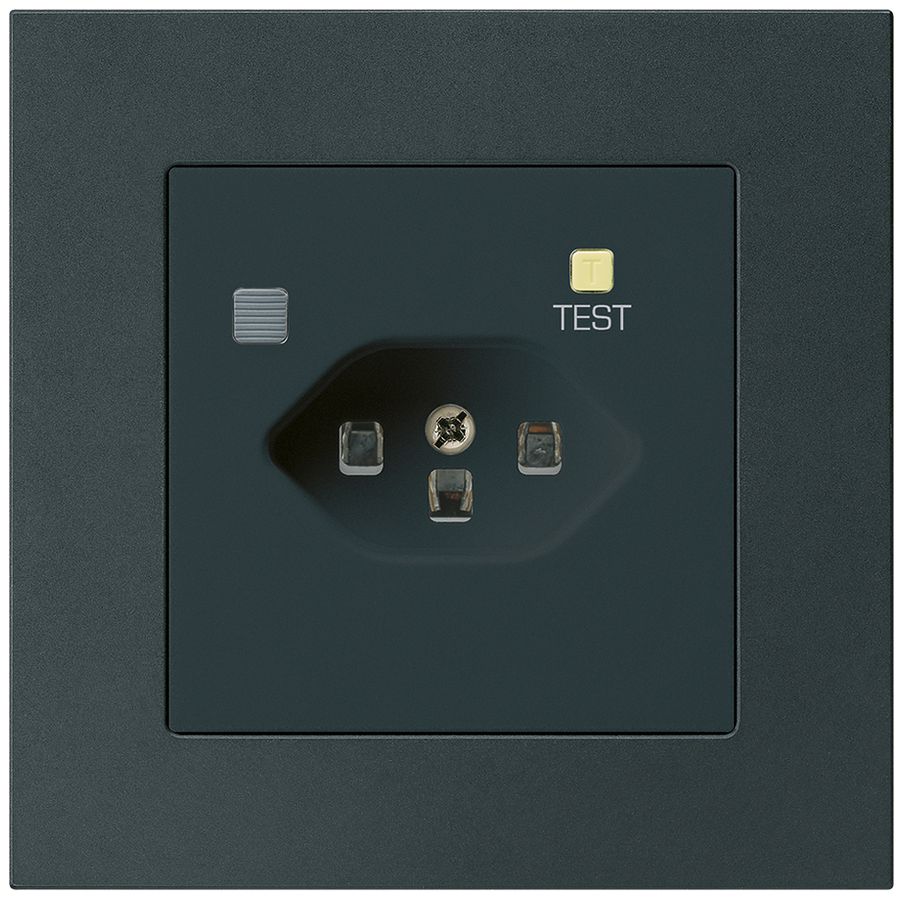 UP-Steckdose KPR T23 FI 30mA schwarz