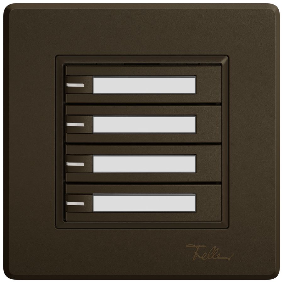 Pulsante KNX RGB INC EDIZIO.liv SNAPFIX® sensore temp.RGB-LED targ.4× com.1T ma