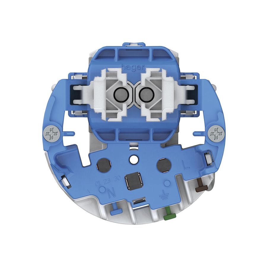 Kombination Hager Sch 3 + 1×Typ 13 beleuchtet