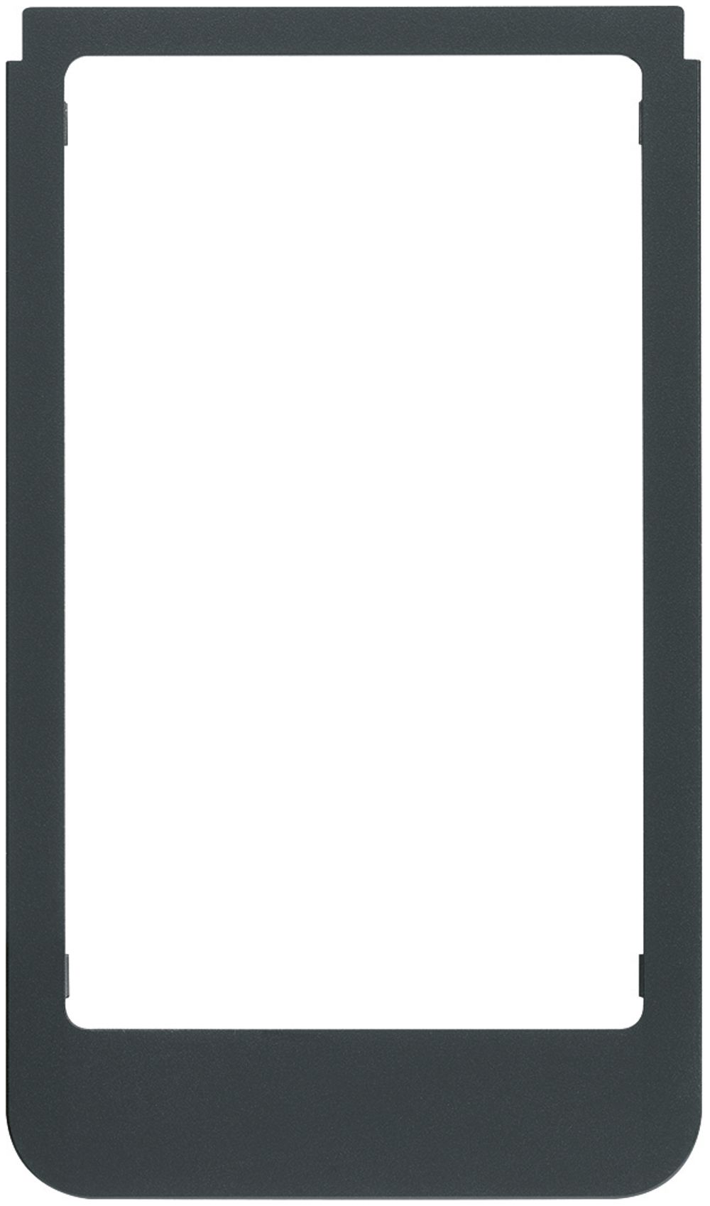 Designrahmen Video Hager elcom.touch rund schwarz