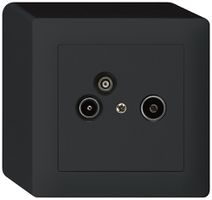 Prise d'antenne AP R/TV-données kallysto 19dB noir