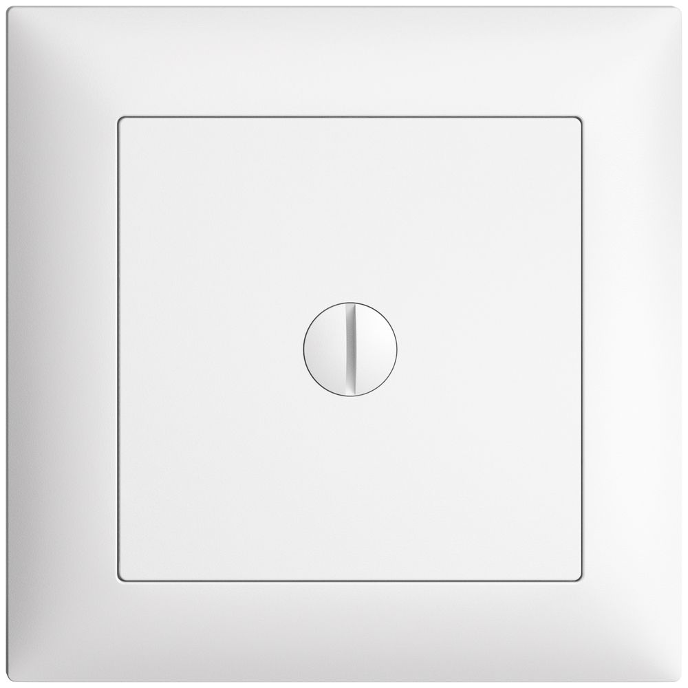 Plaque d'obturation EDIZIOdue blanc 88×88mm