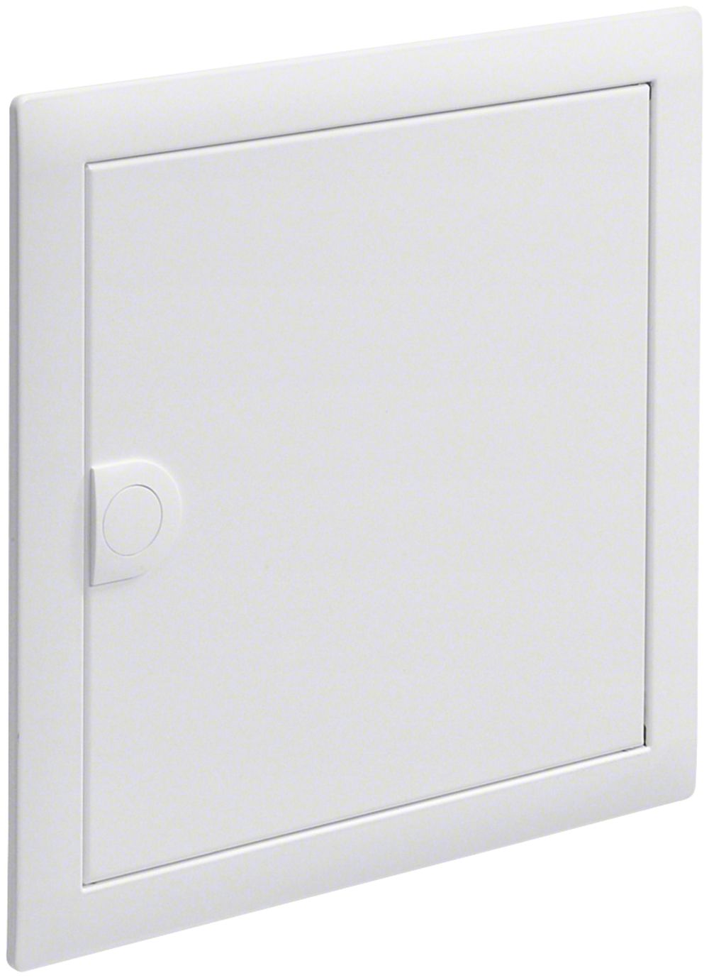 Cadre avec porte Hager volta 1-rangée 348×356×9mm IP30 blanc pur