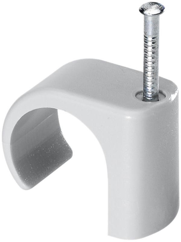 Rohr-Nagelbride M20 hellgrau 1-lappig