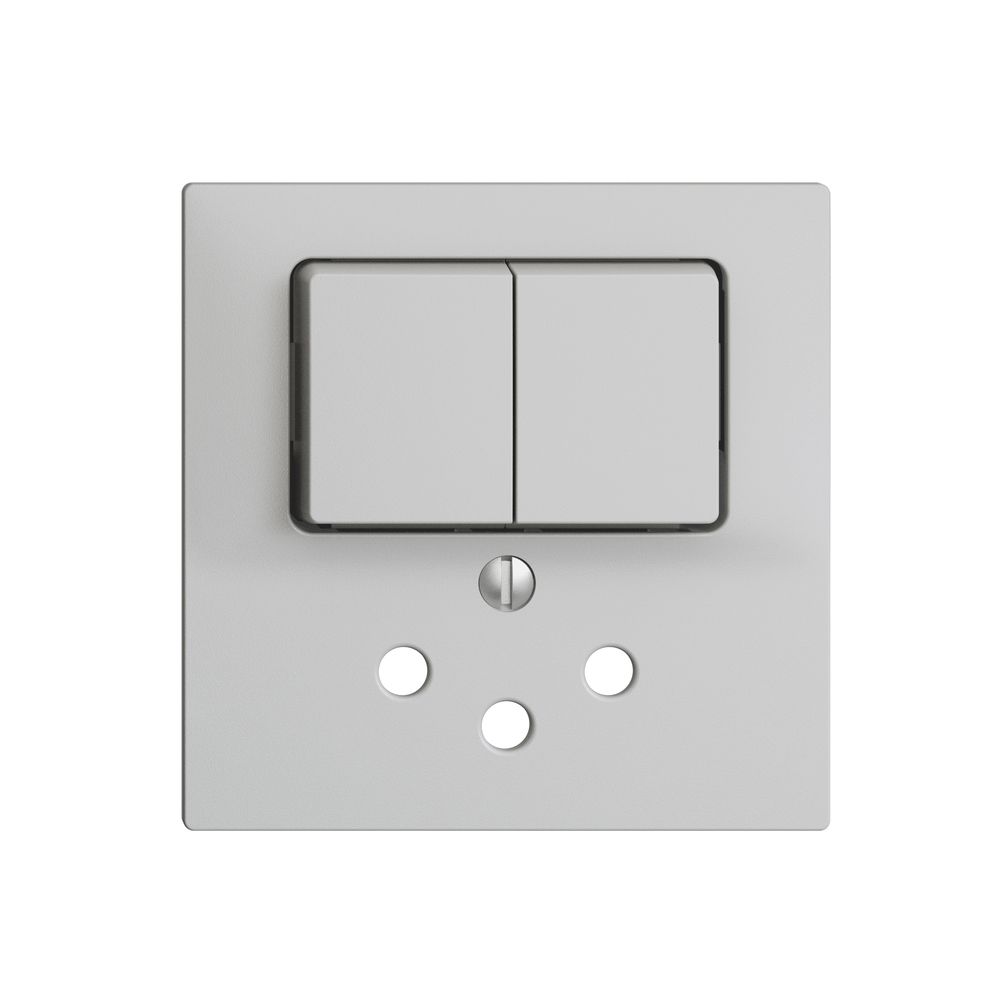 Frontset EDIZIOdue hellgrau 60×60mm T12