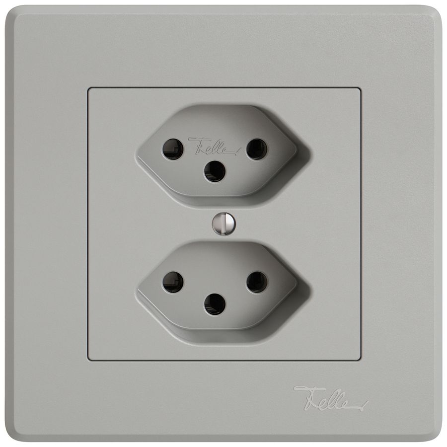 UP-Steckdose EDIZIO.liv SNAPFIX® 2×T13 hgu