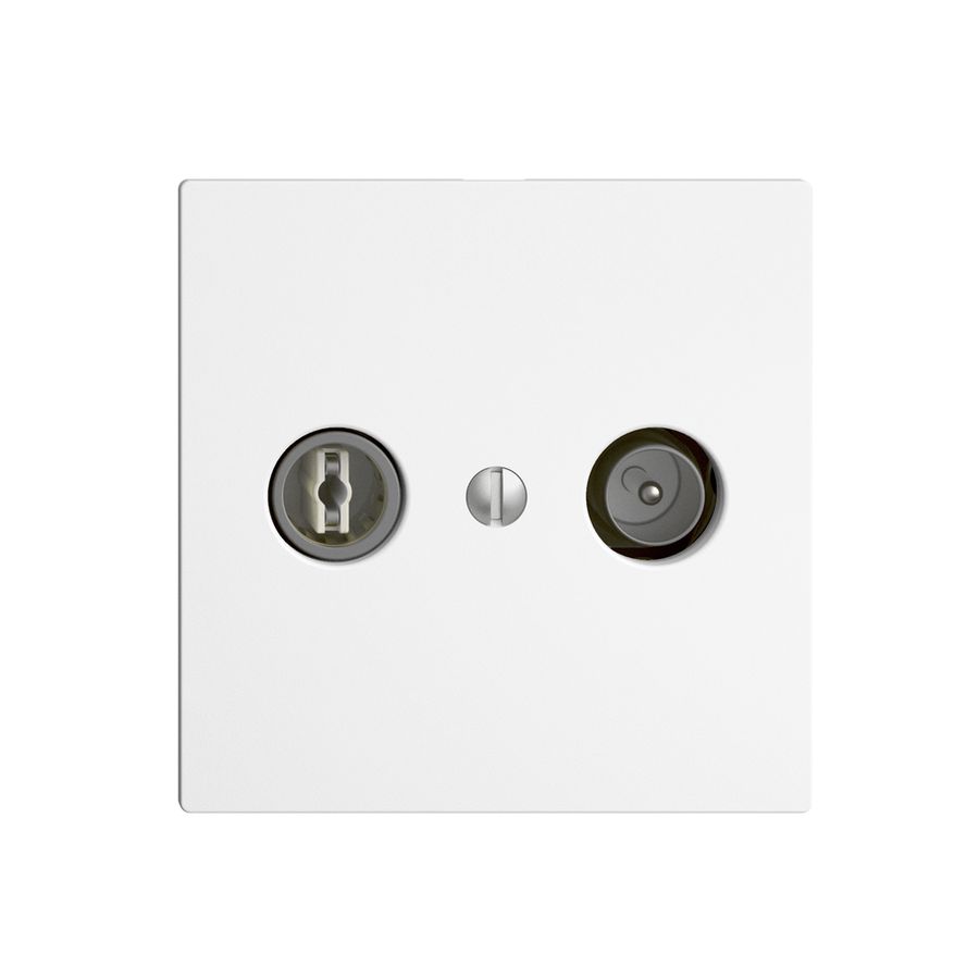 Prise TV-R ENC EDIZIOdue 11dB blanc à large bande 5…2000MHz, F