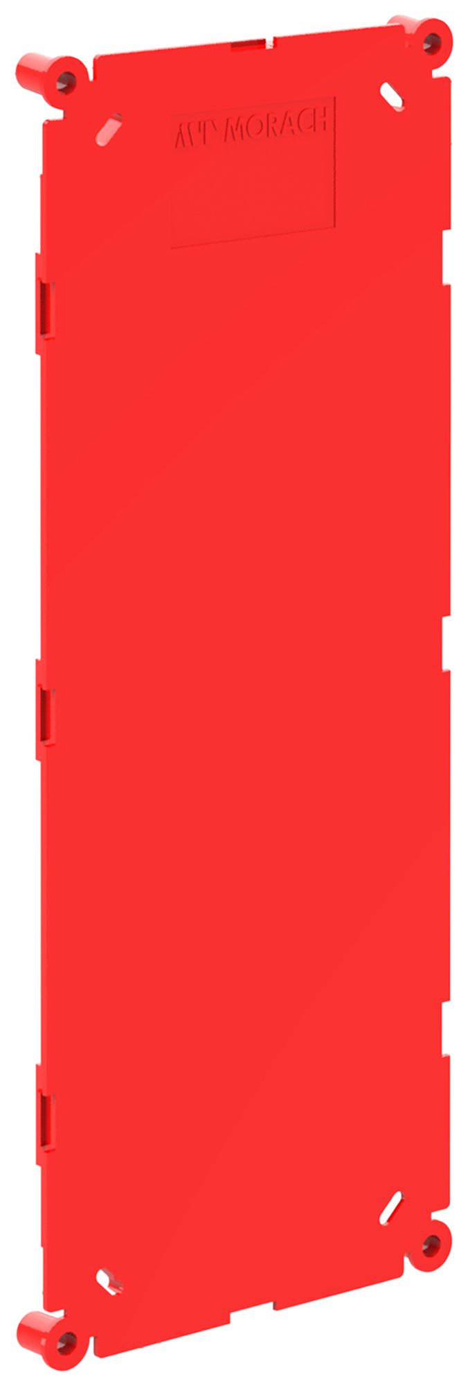 Schutzdeckel Morach-Technik CRALLO-LEU 194×74×9mm Kunststoff rot