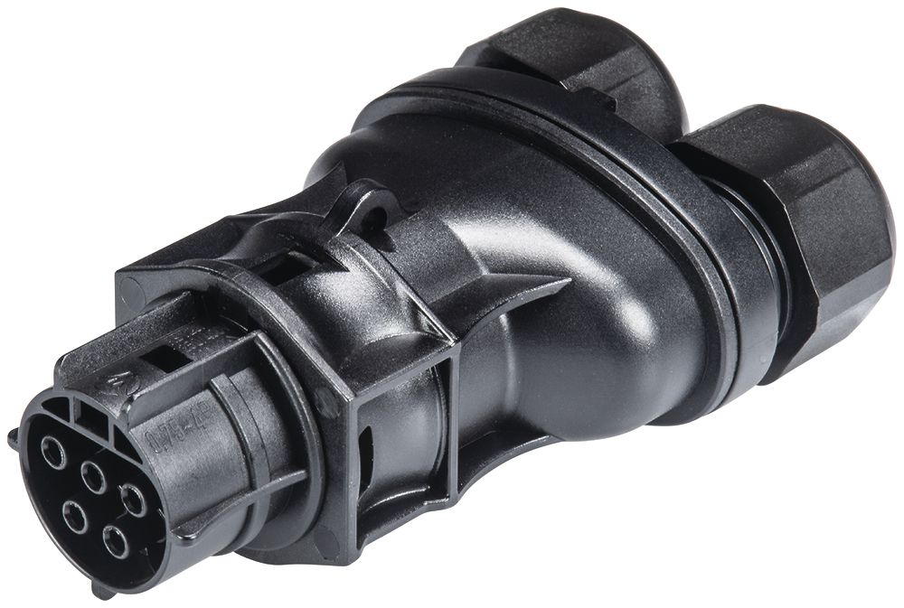 Steckverbinder RST20i5S, Doppelanschluss, 5-polig, 250/400V, 20A, schwarz