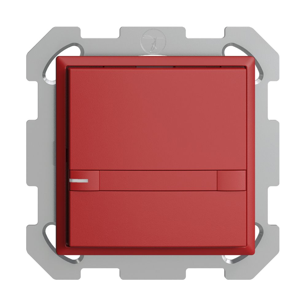 UP-KNX-Taster RGB EDUE, 250mW, m.RGB-LED, m.Papier., 1×Taste, 2×Tastenb., ber