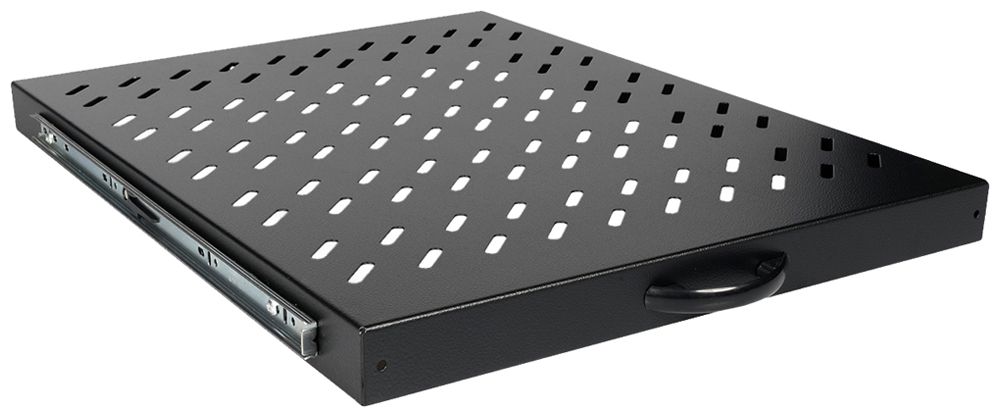 Geräteboden ROLINE 485×40×568mm 25kg schwarz Ausziehbar