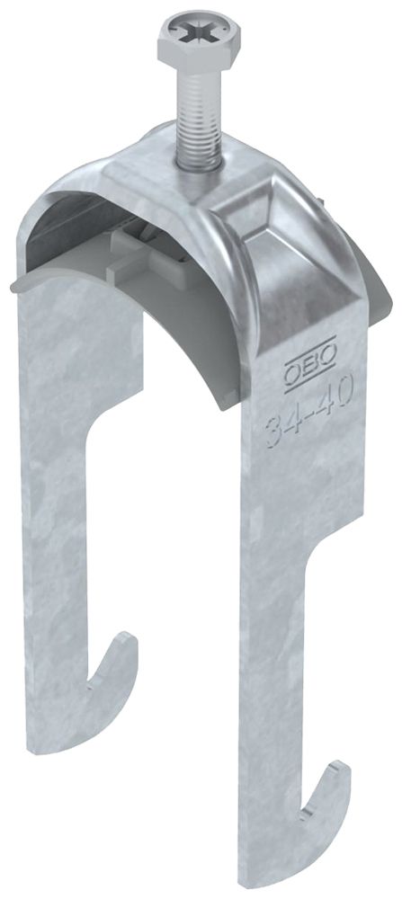 Fixation rapide BET 2056 pied à W mat.synthétique 34…40mm 1×câble acier Zn-ch-im