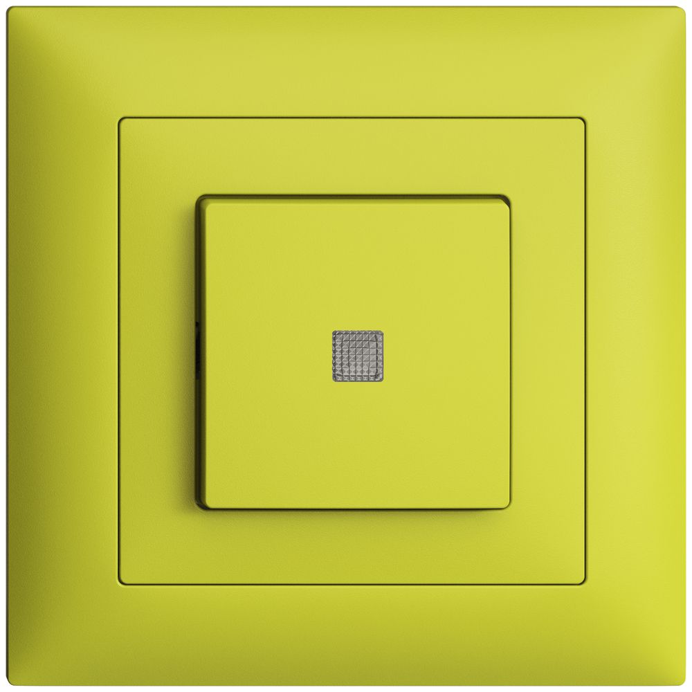UP-Frontset EDIZIOdue lemon 88×88mm mit Frontlinse