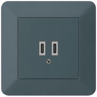 Prise de charge USB ENC Hager kallysto.trend C-C 20W 5V 94×94mm anthracite