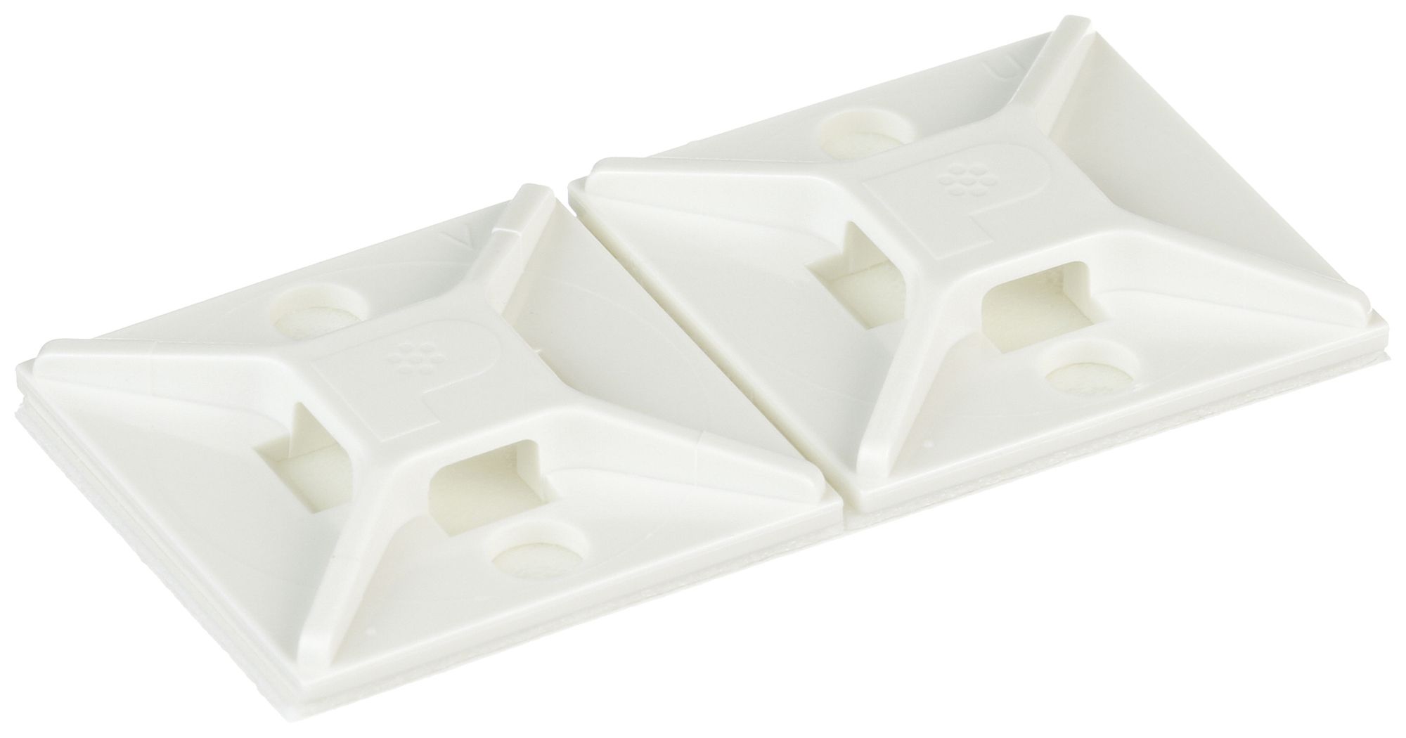 Kabelbindersockel Panduit selbstklebend, 25.4×25.4×4.2mm, weiss