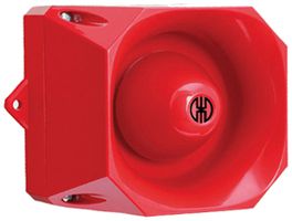 Mehrtonsirene WERMA WM, 32 Töne, 110dB, 9...60VDC, rot